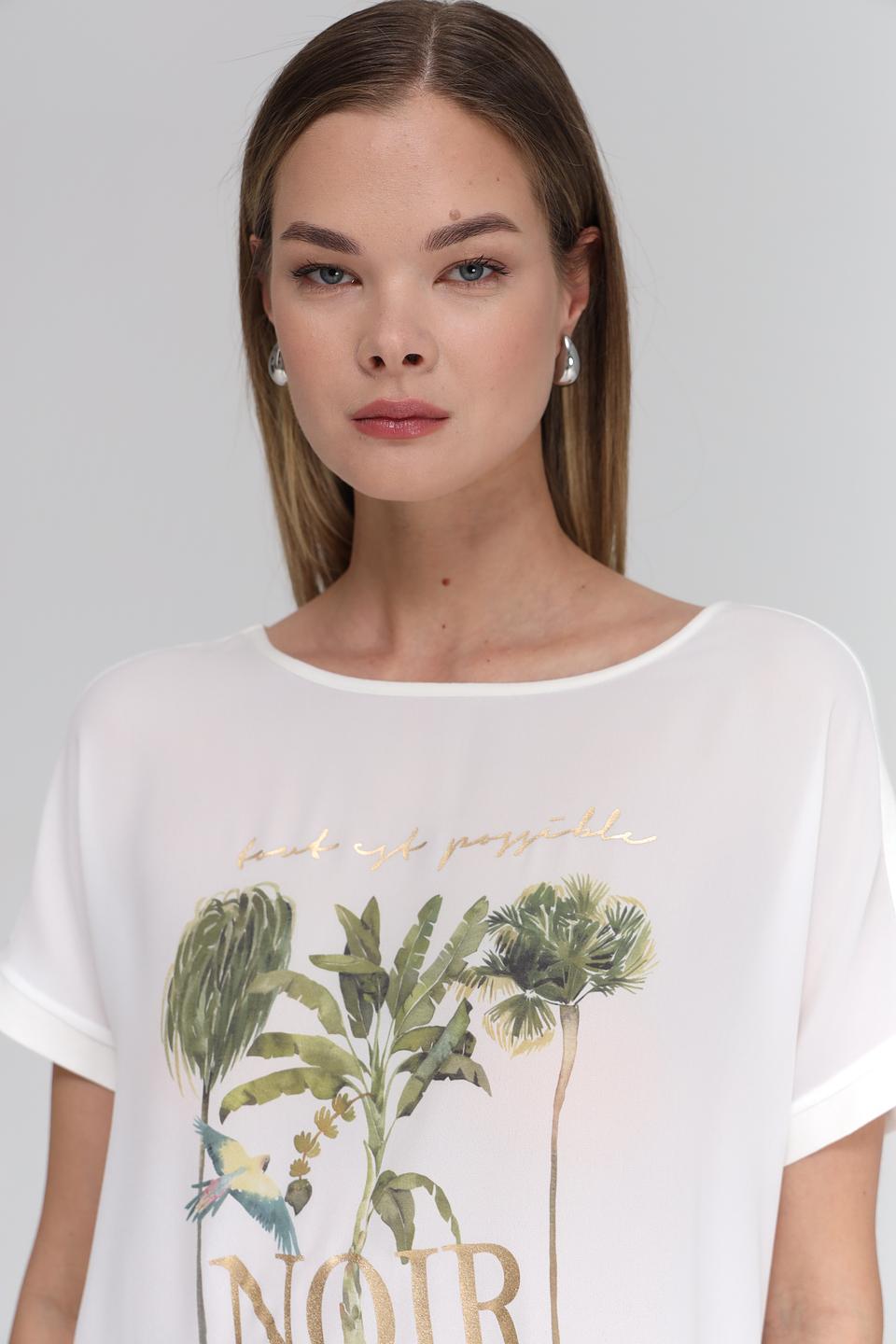 Блуза Catnoir с тропическим принтом