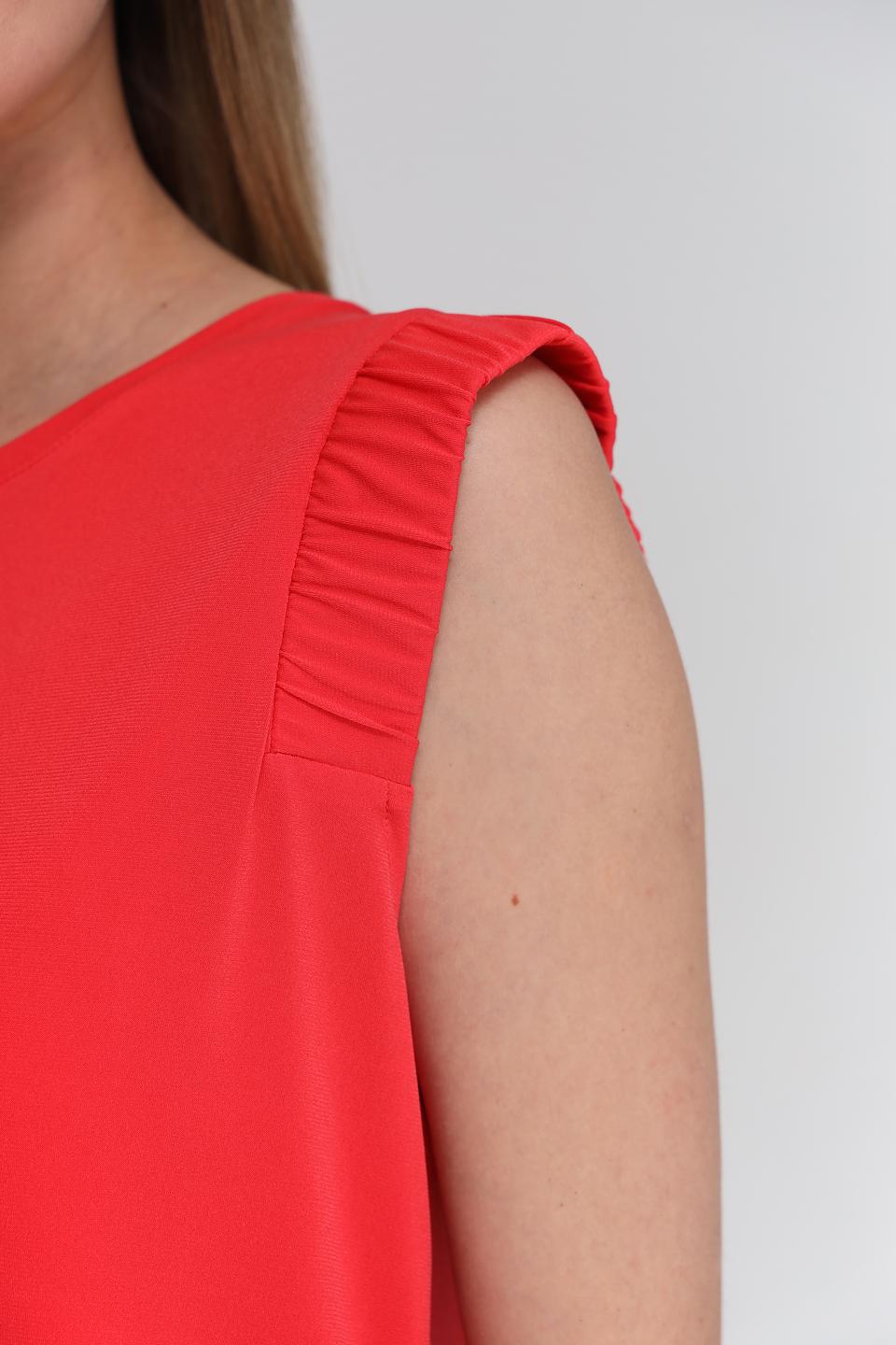 Топ You Just White с воланами красный