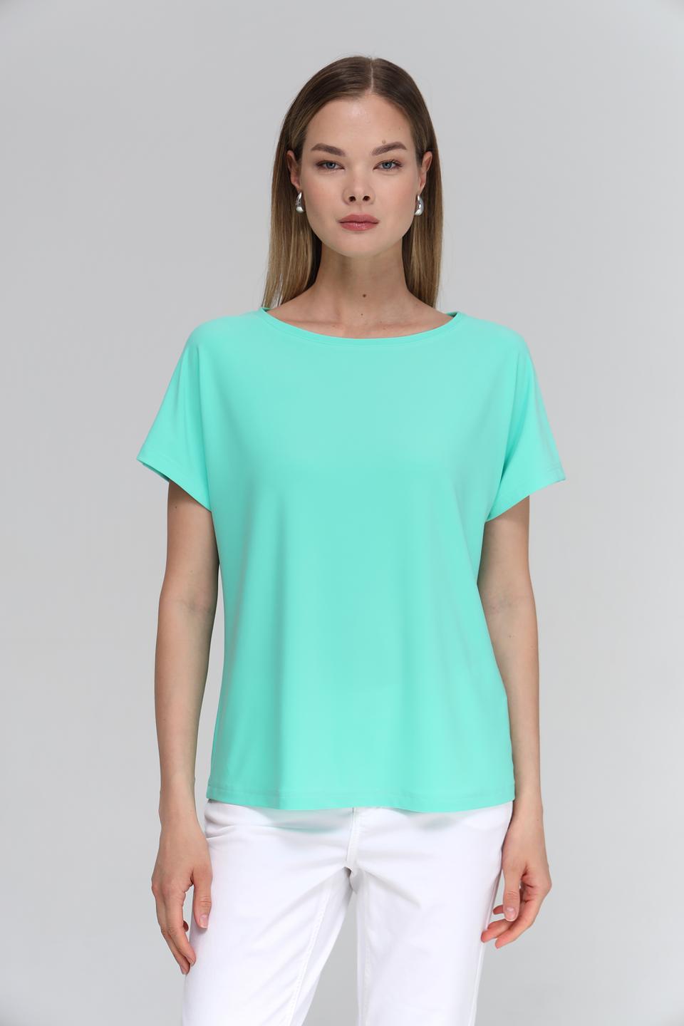 Блуза Tuzzi мятная с коротким рукавом