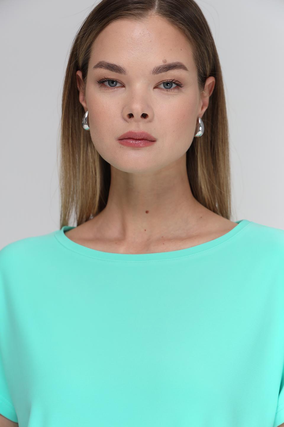 Блуза Tuzzi мятная с коротким рукавом