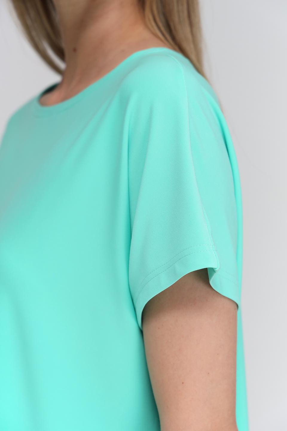 Блуза Tuzzi мятная с коротким рукавом