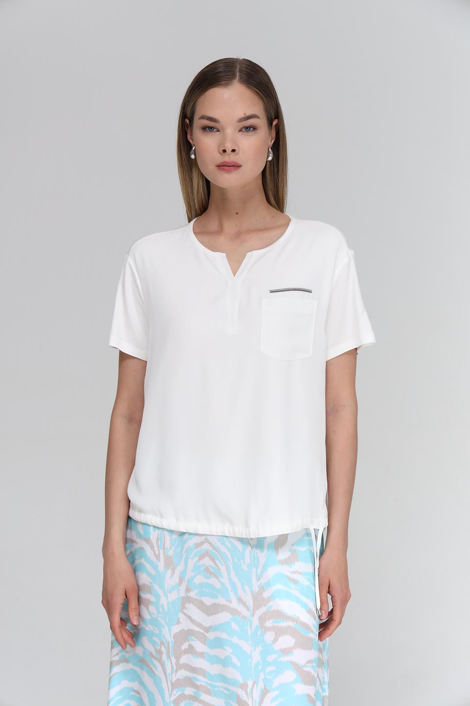 Блуза Tuzzi с карманом белый