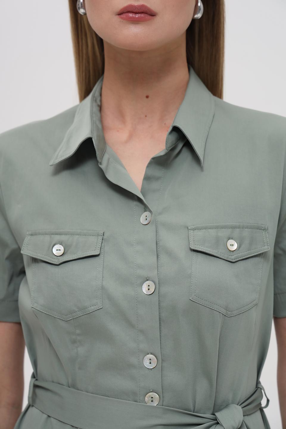 Платье Bianca приталенное хаки