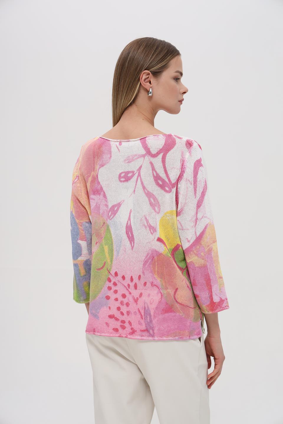 Пуловер Lecomte с абстрактным принтом