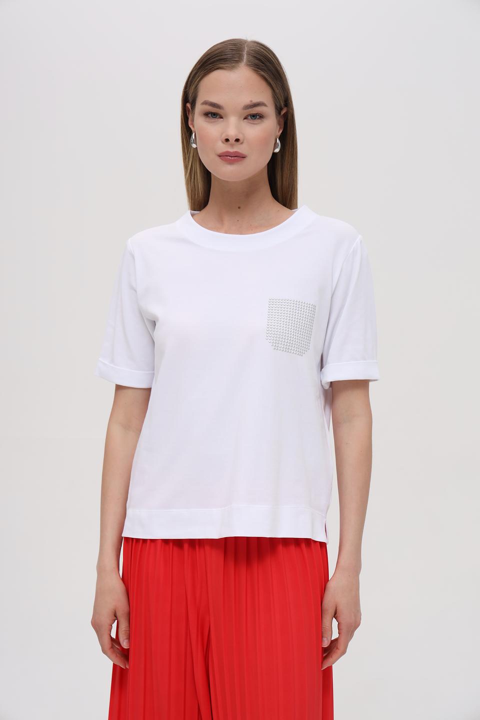Футболка Bianca с декором
