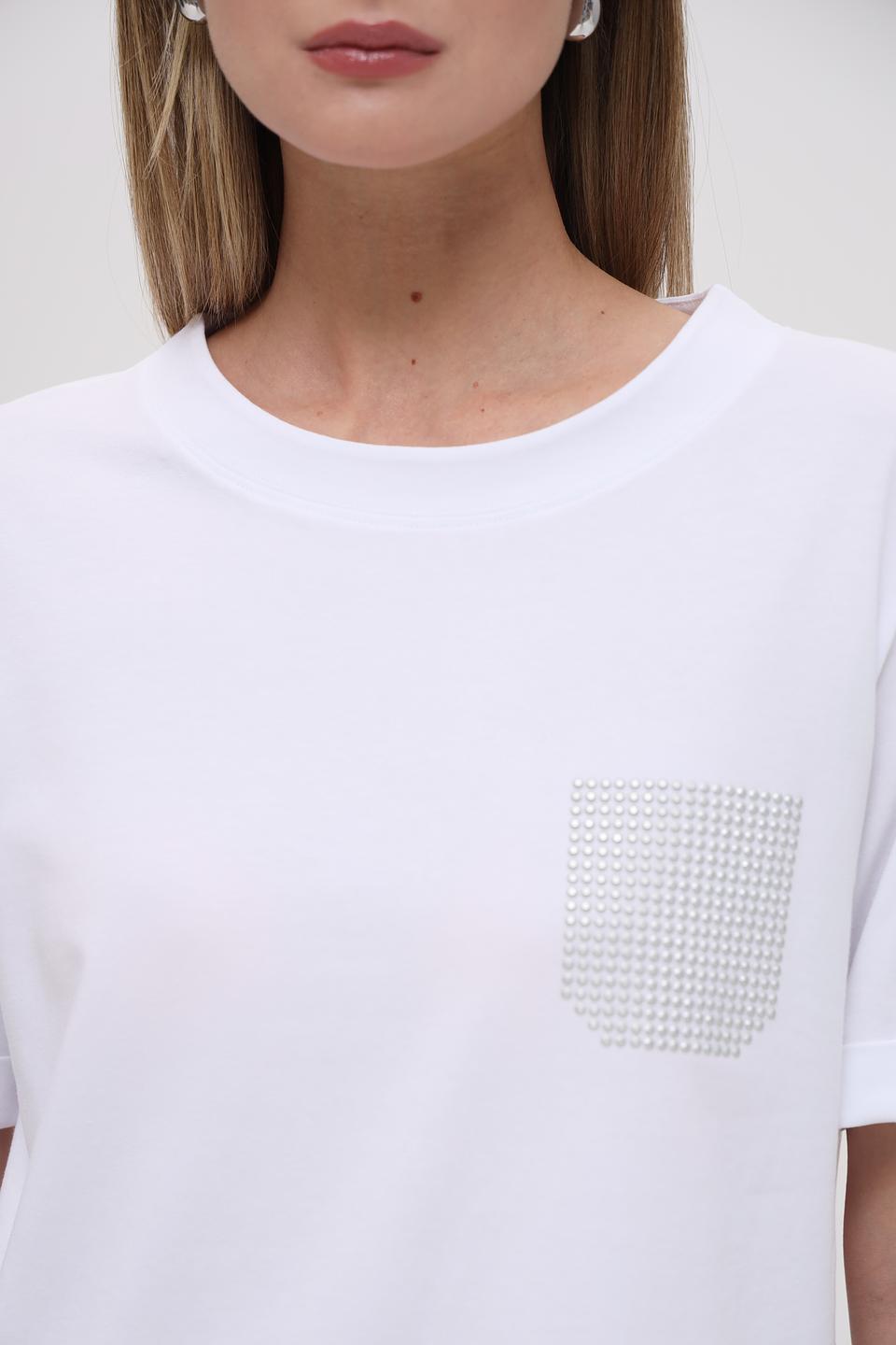 Футболка Bianca с декором