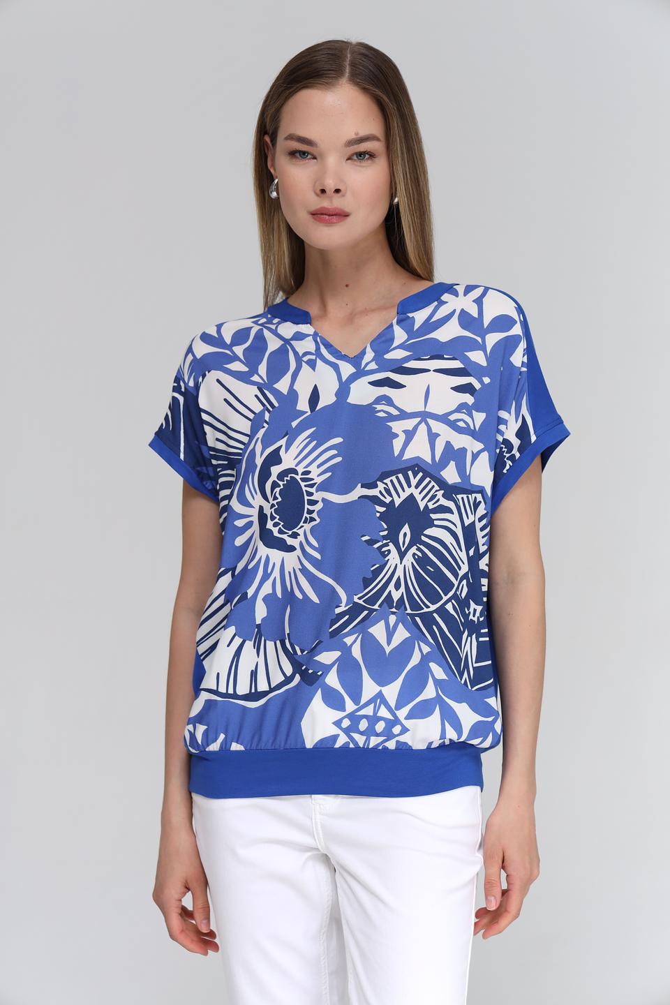 Блуза Bianca с цветочным принтом