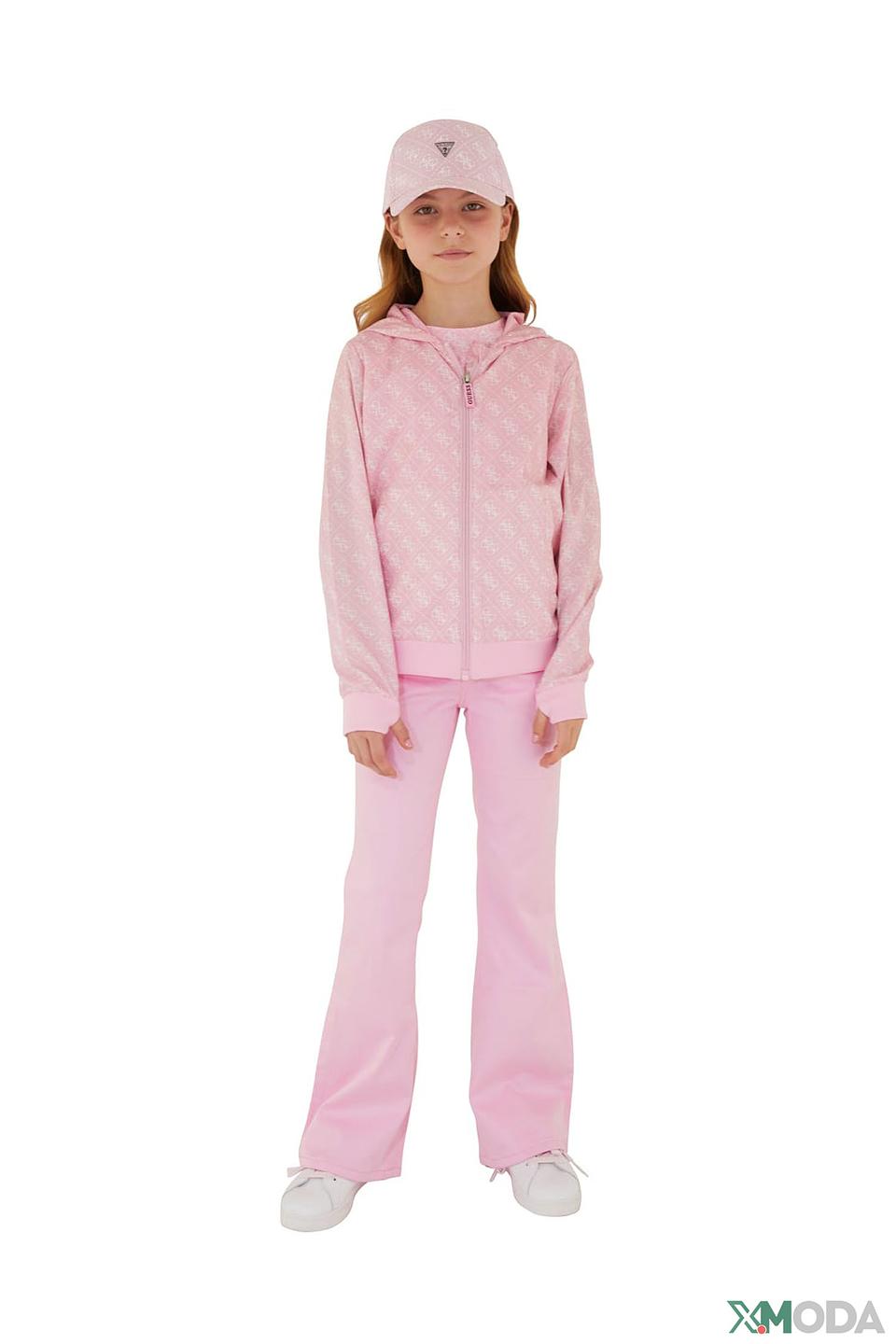 Бейсболка Guess дев. с логотипом розовый