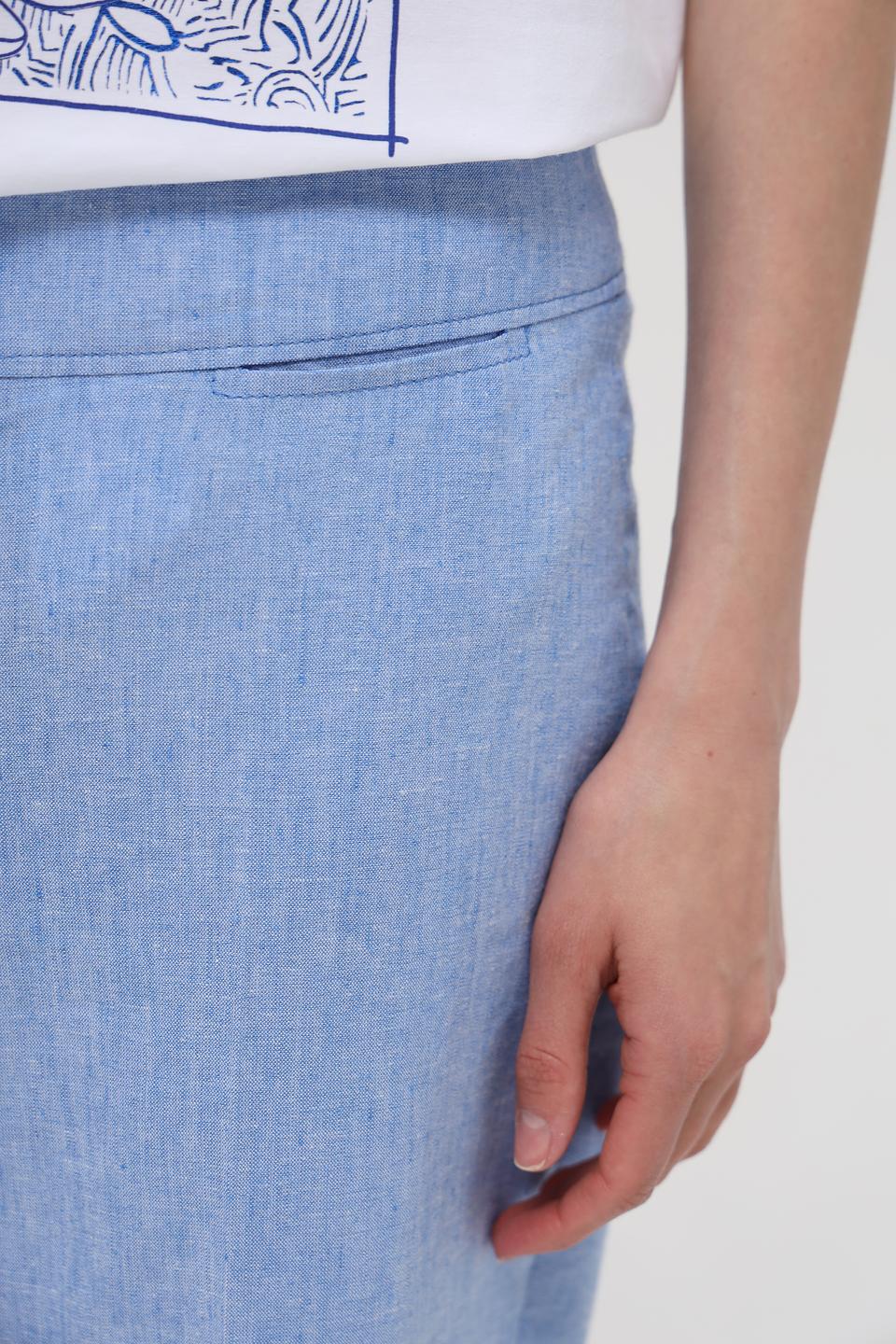 Брюки классические Bianca голубые