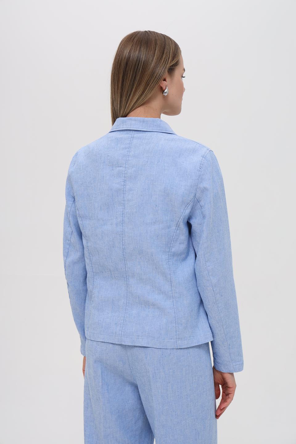 Жакет Bianca льняной голубой