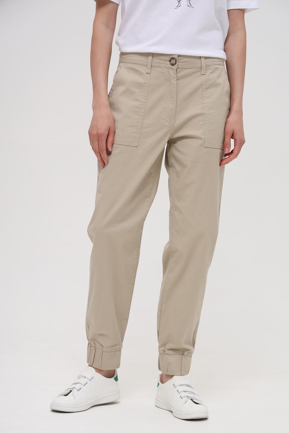 Брюки Lecomte бежевые с карманами