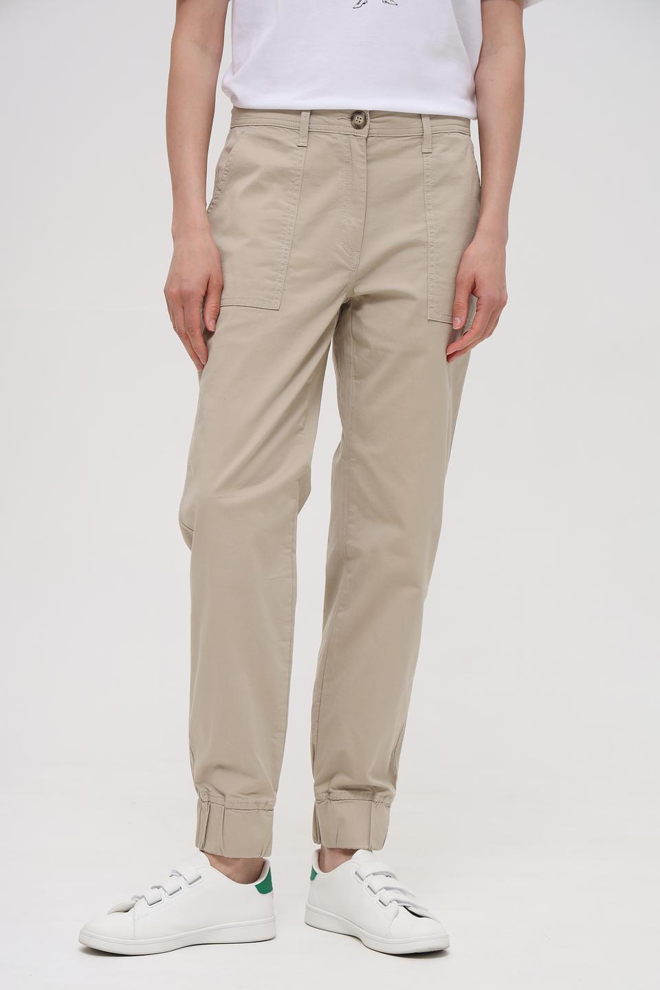 Брюки Lecomte бежевые с карманами