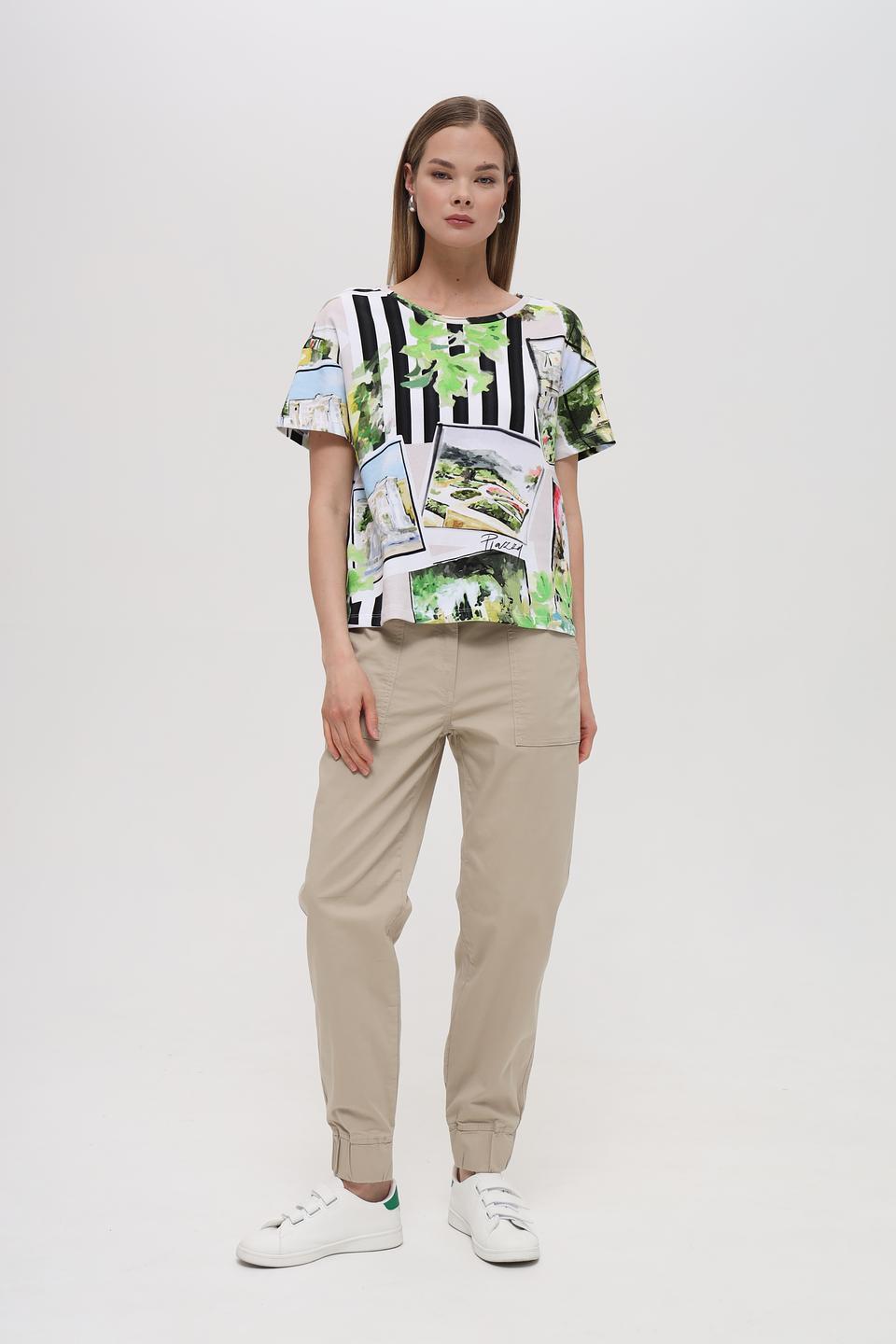 Пуловер Monari с принтом "Париж"