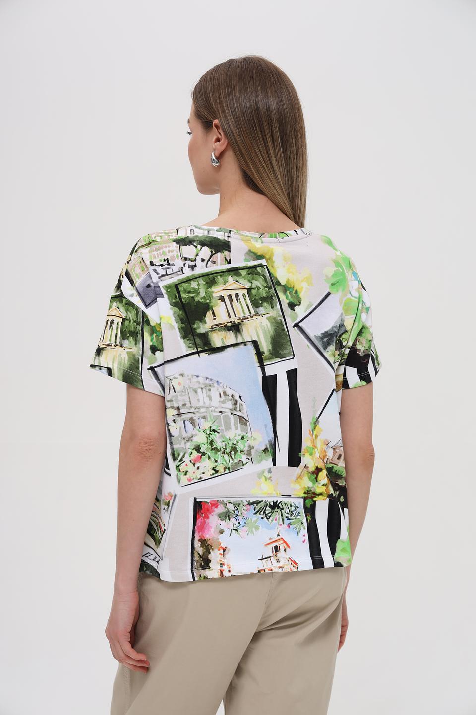 Пуловер Monari с принтом "Париж"