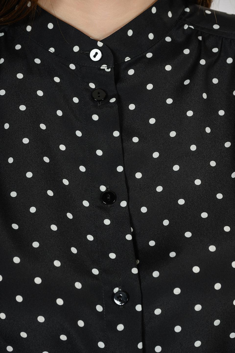 Платье Giorgio Grati в горошек чёрное