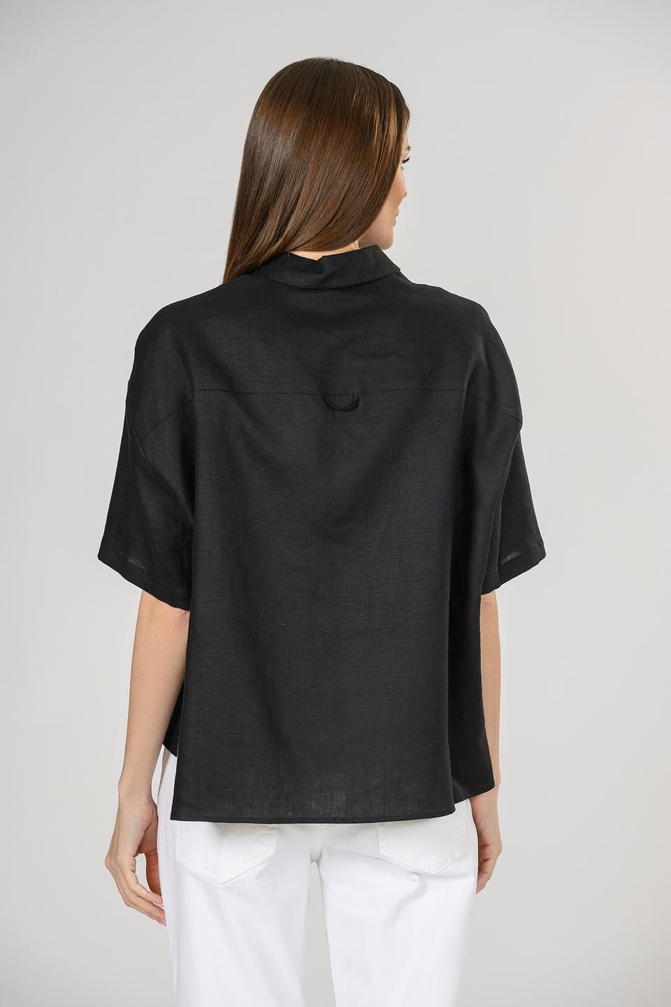 Блуза Giorgio Grati чёрная с карманами