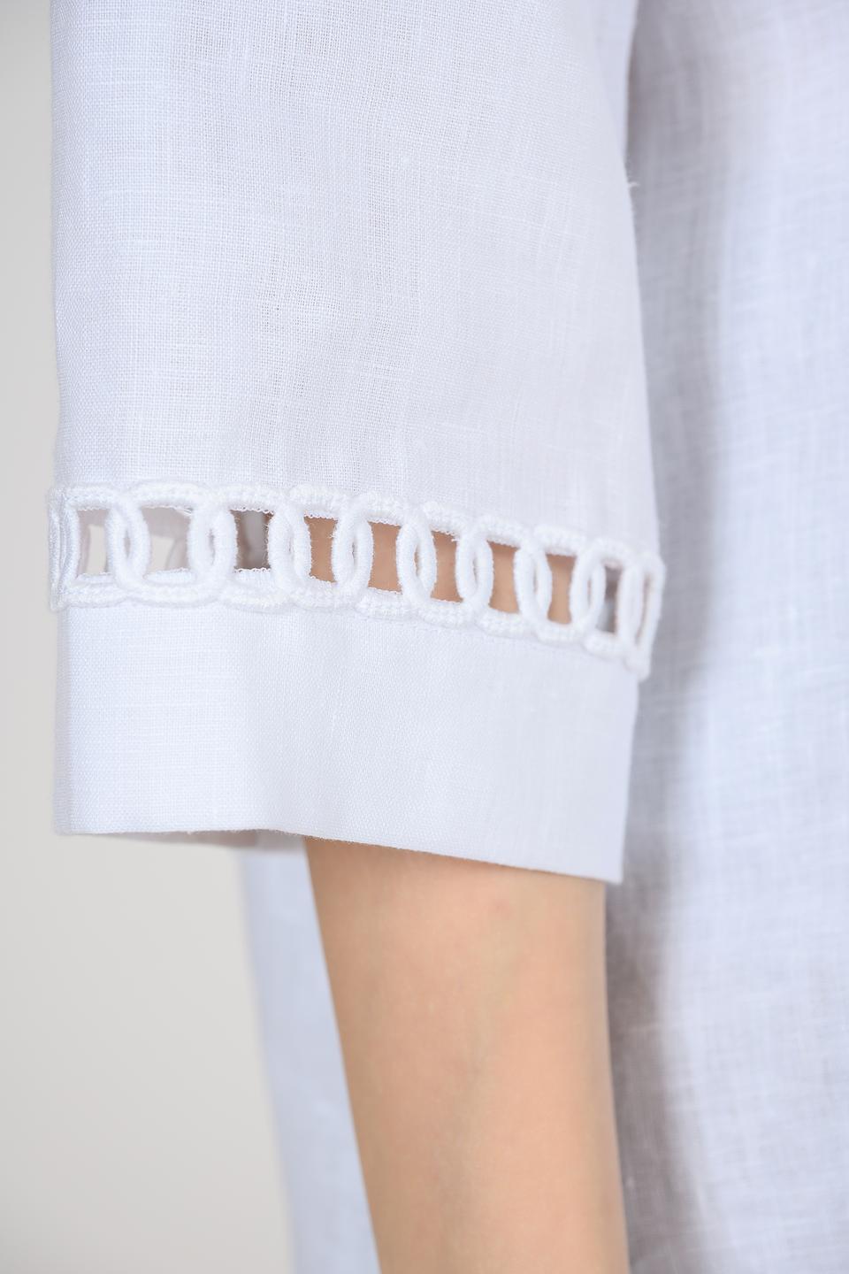 Блуза Giorgio Grati женская белая с вышивкой