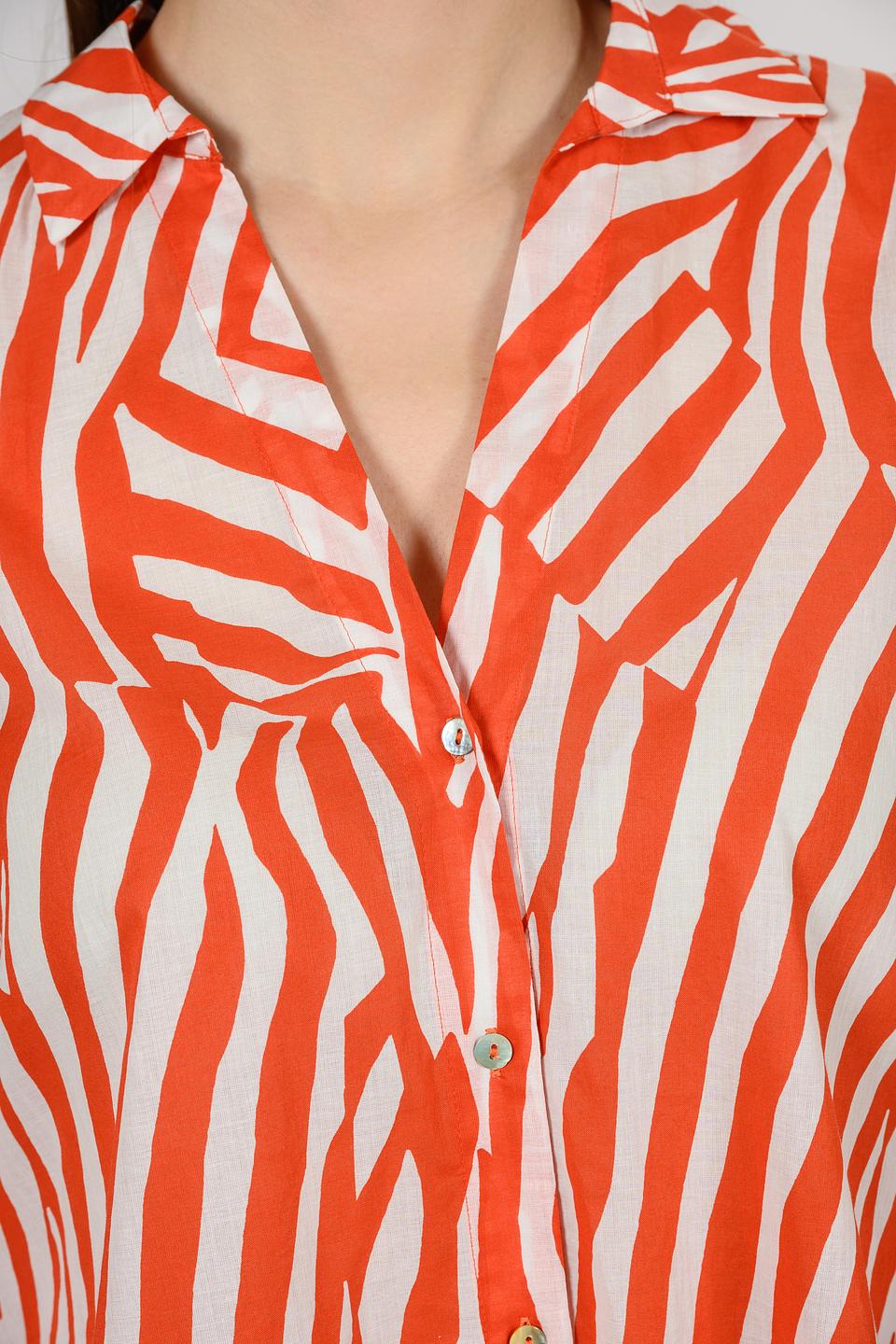 Рубашка i Blues жен. с принтом coral