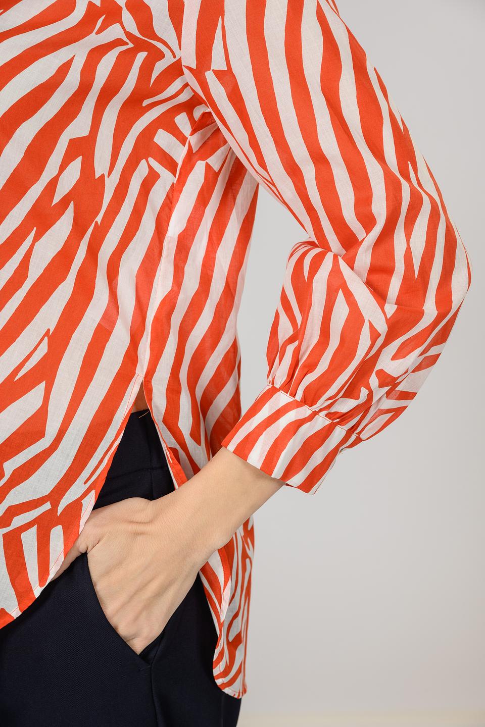 Рубашка i Blues жен. с принтом coral