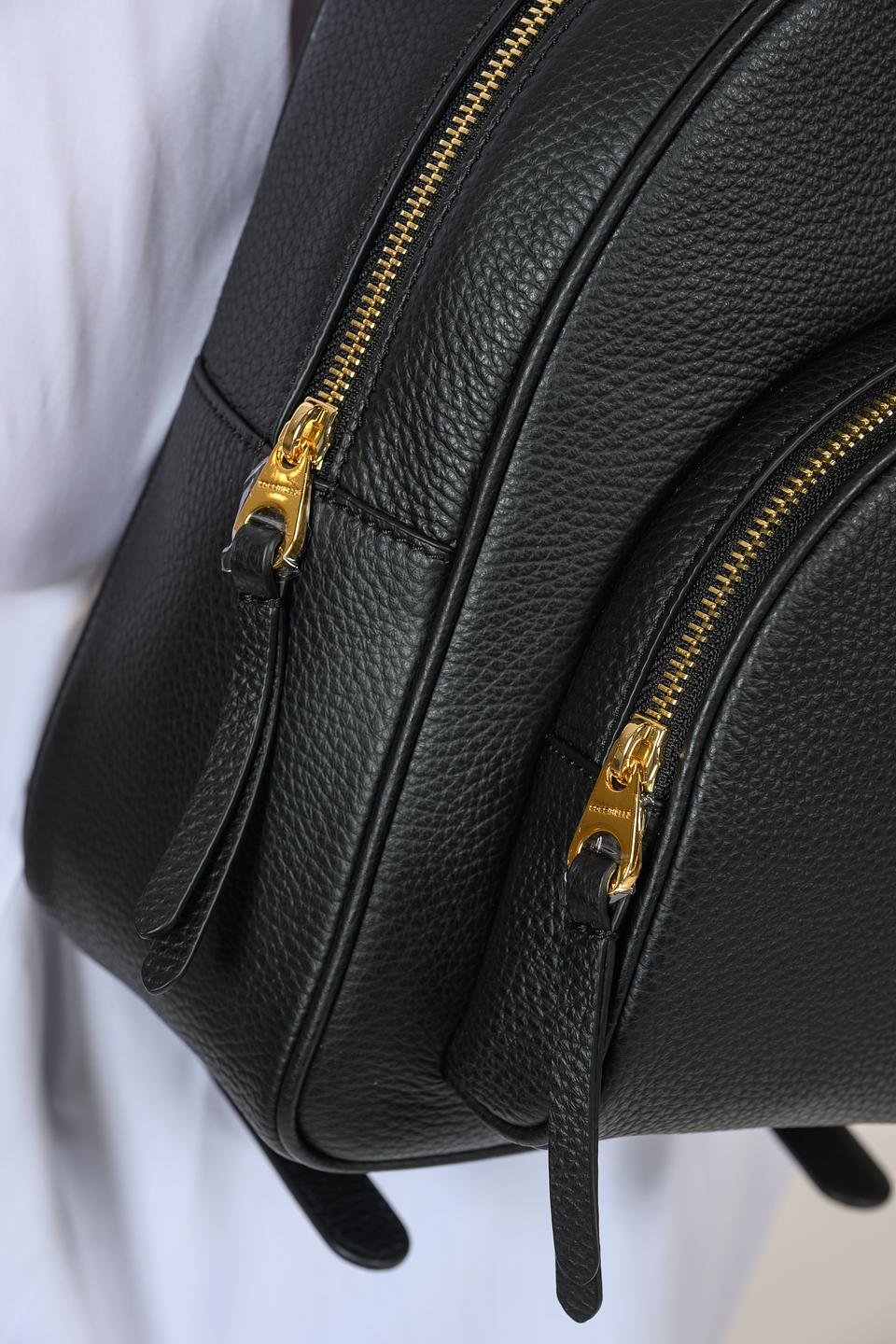 Рюкзак Coccinelle кожаный чёрный