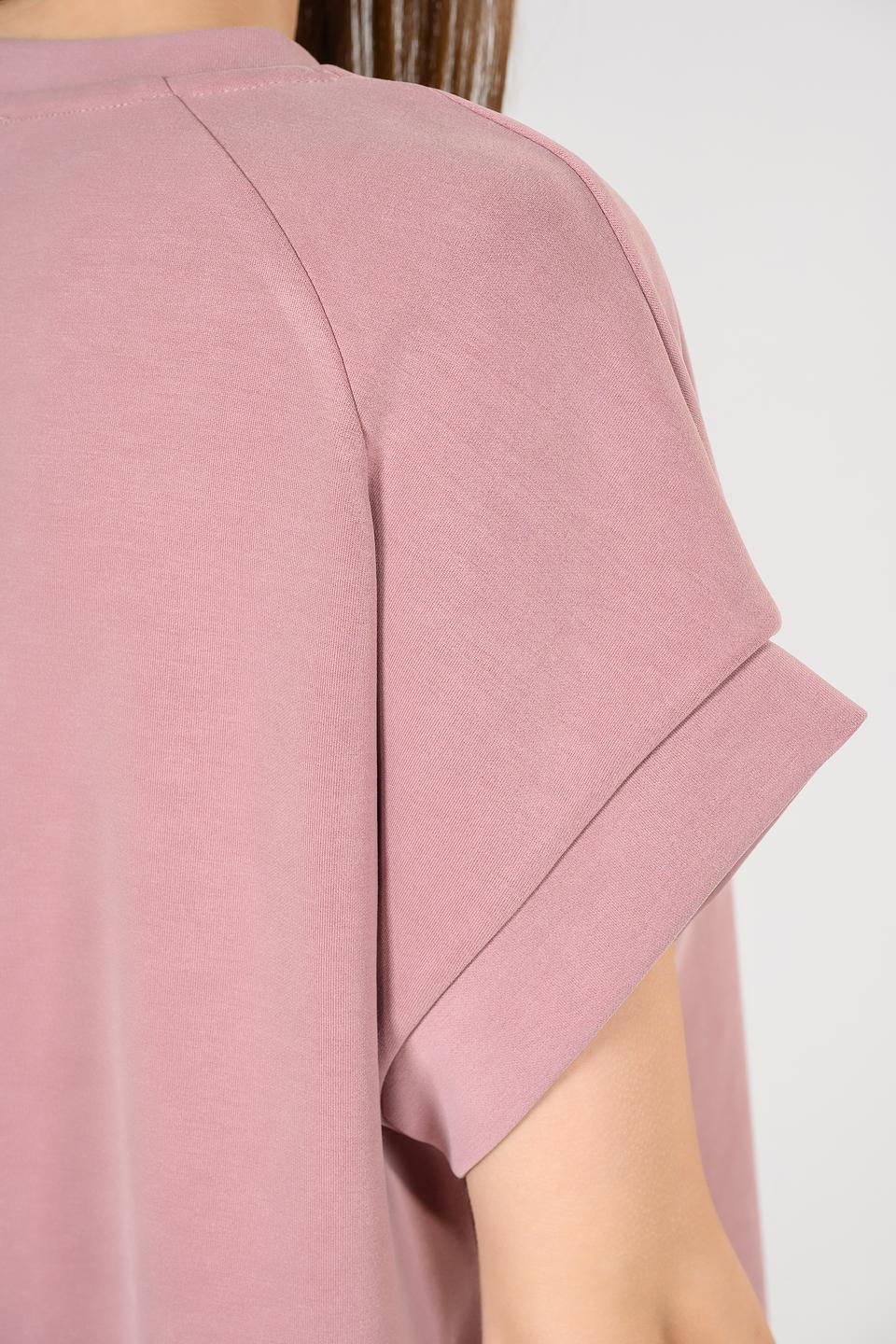 Пуловер Rich and Royal с коротким рукавом пудровый