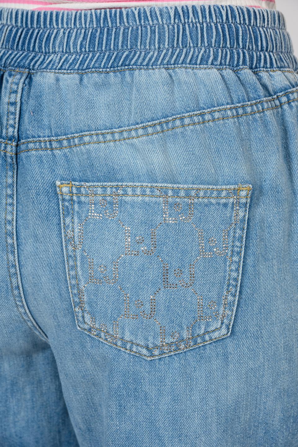 Брюки Liu-Jo джинсовые с поясом синие