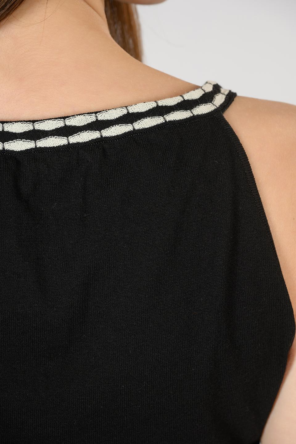 Топ Giorgio Grati женский черный с отделкой