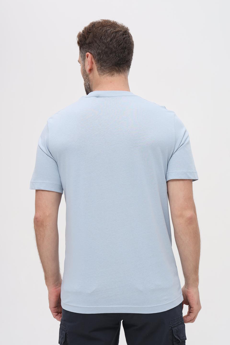 Футболка Tom Tailor голубая с принтом