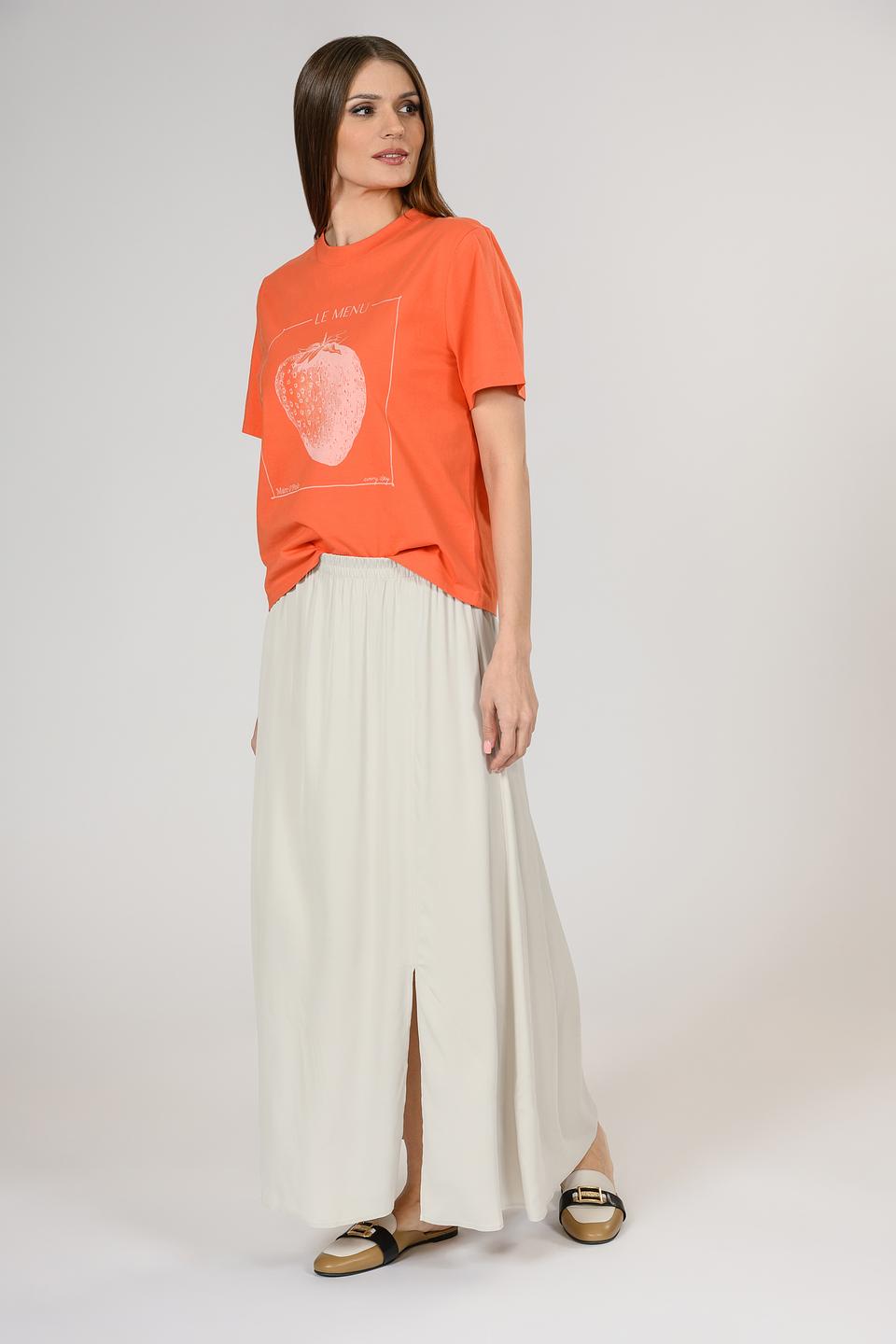 Юбка Marc O Polo бежевая с разрезом