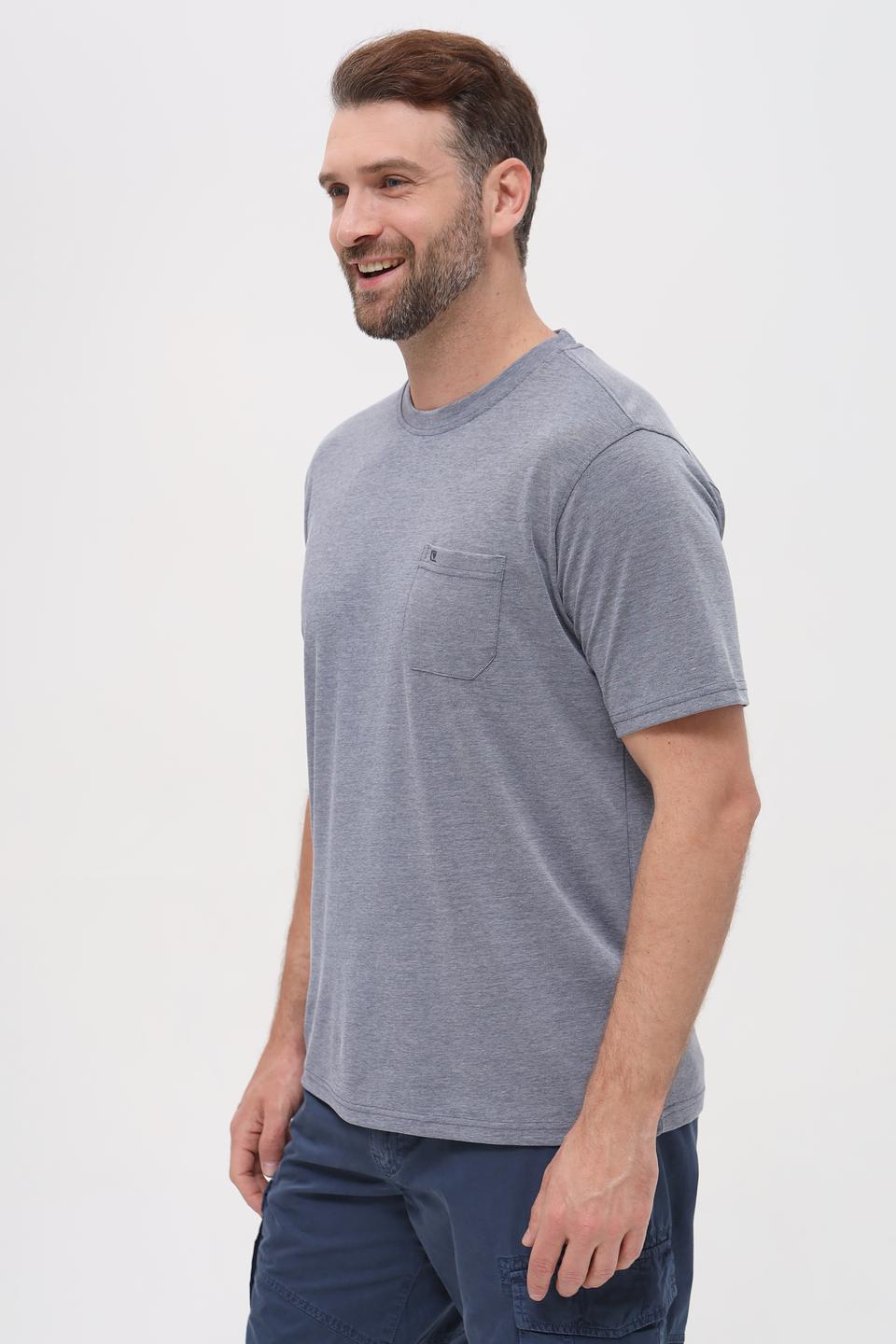 Футболка Casa Moda серая с карманом