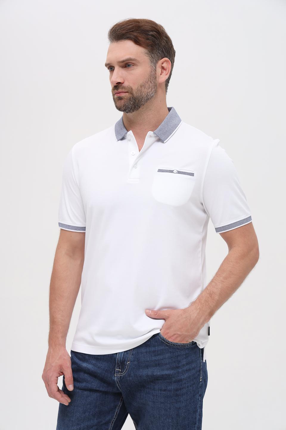 Поло Bugatti с полоской