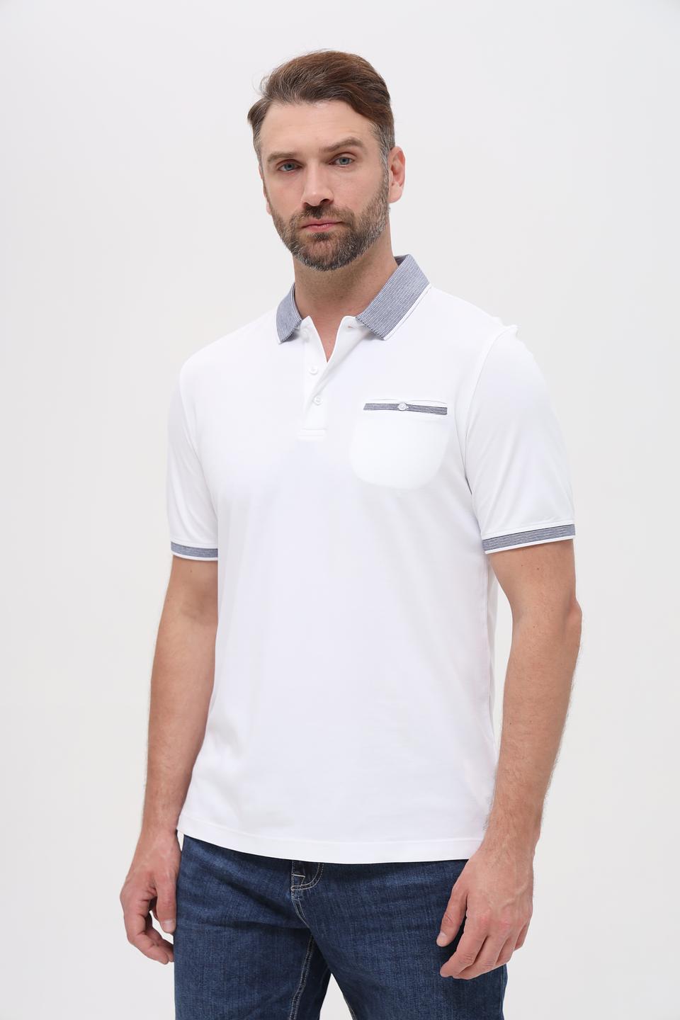 Поло Bugatti с полоской