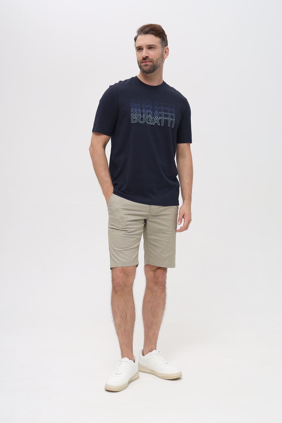 Футболка Bugatti логотип темно-синий