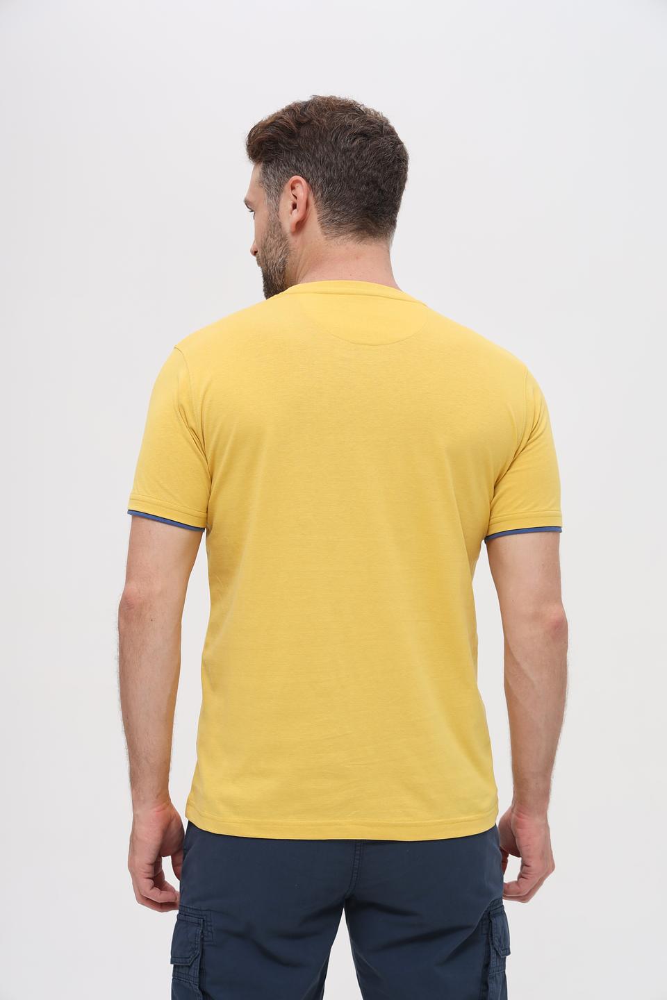 Футболка Sea Barrier с принтом жёлтая