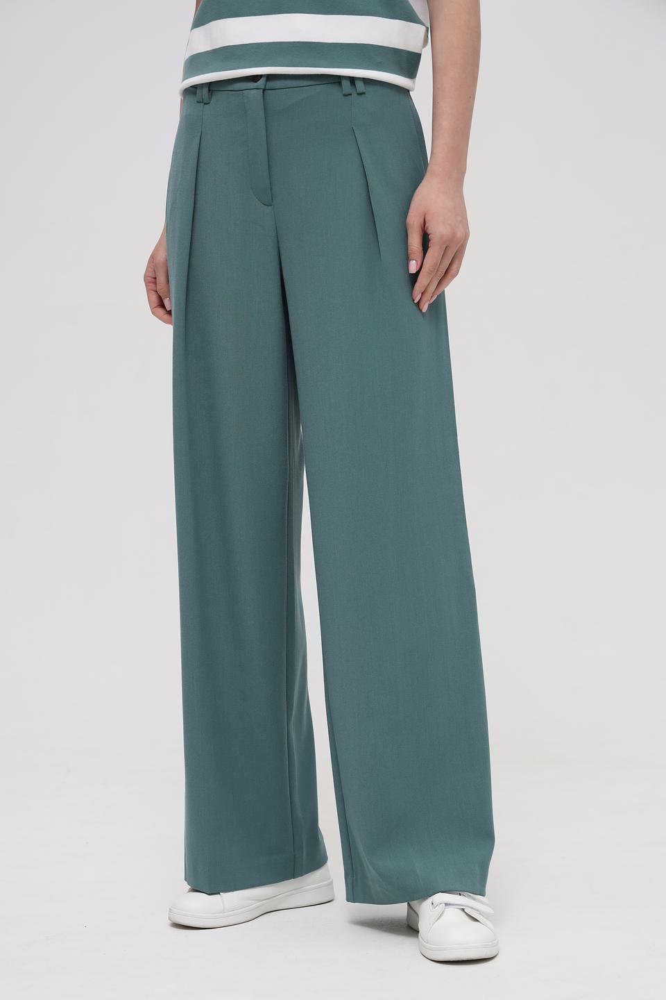 Брюки классические Tom Tailor зелёные