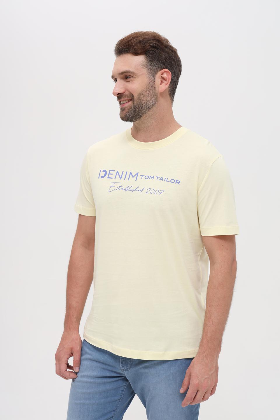 Футболка Tom Tailor denim светло-жёлтая