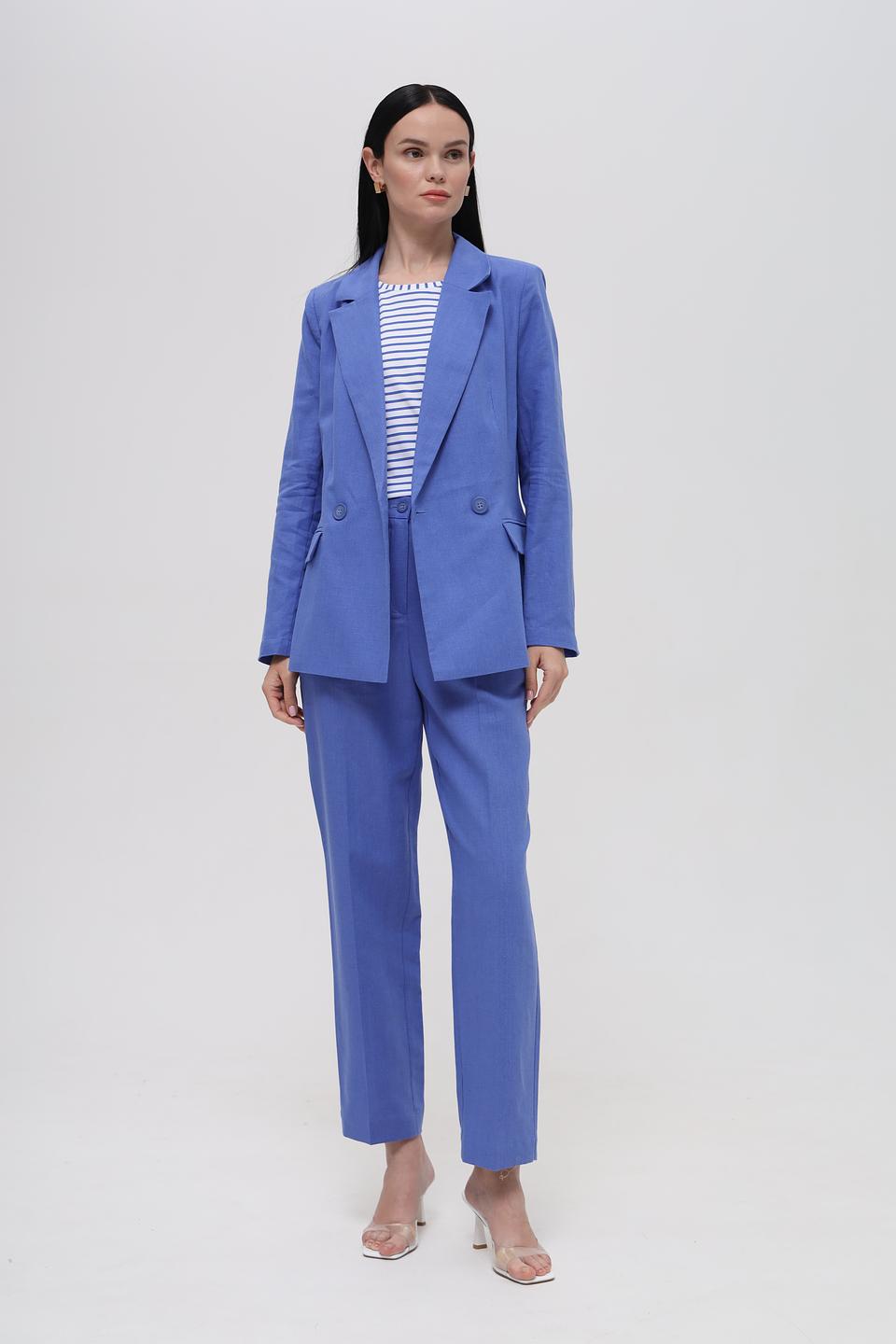 Жакет Electra style голубой приталенный