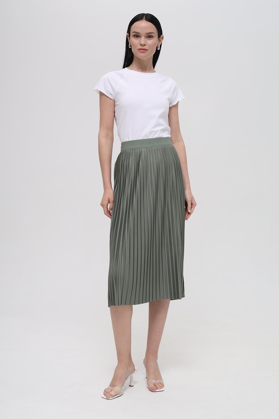 Юбка Bianca плиссированная хаки