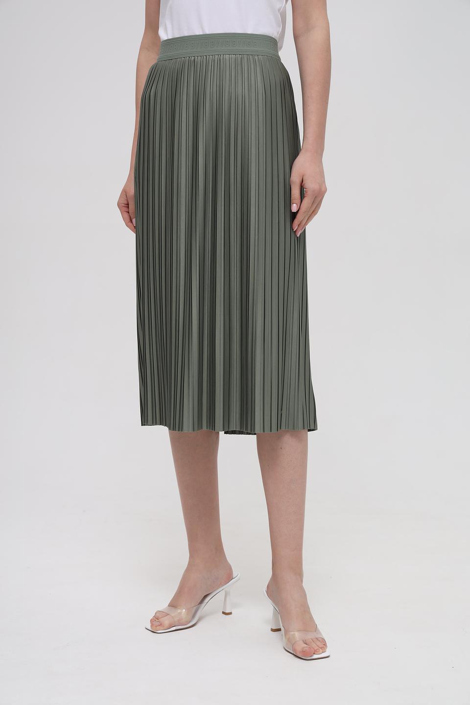 Юбка Bianca плиссированная хаки