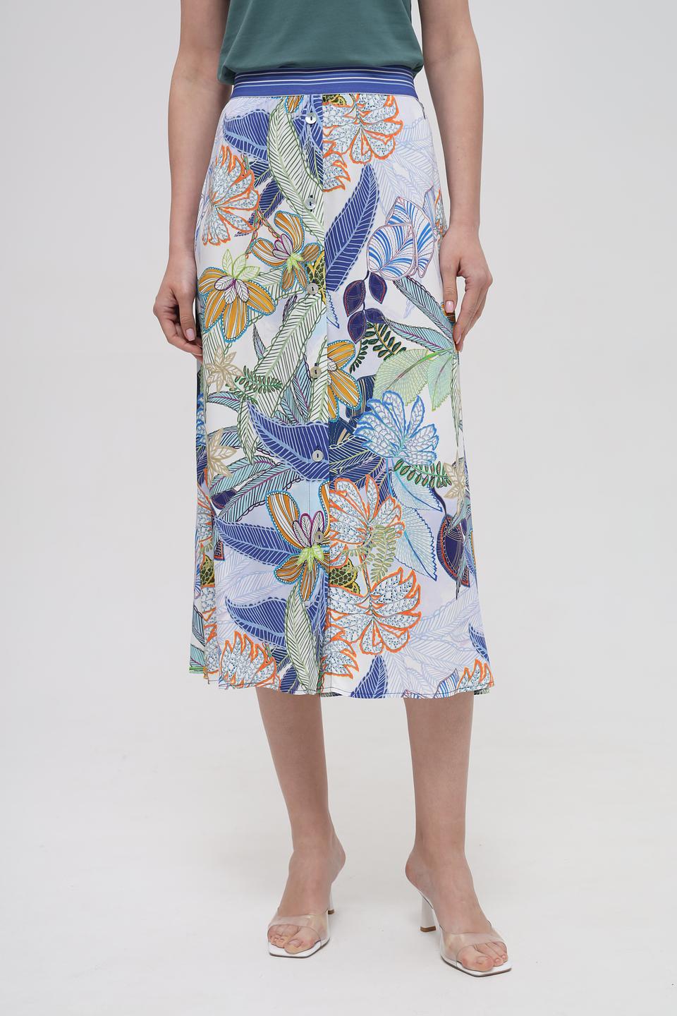 Юбка Bianca с тропическим принтом