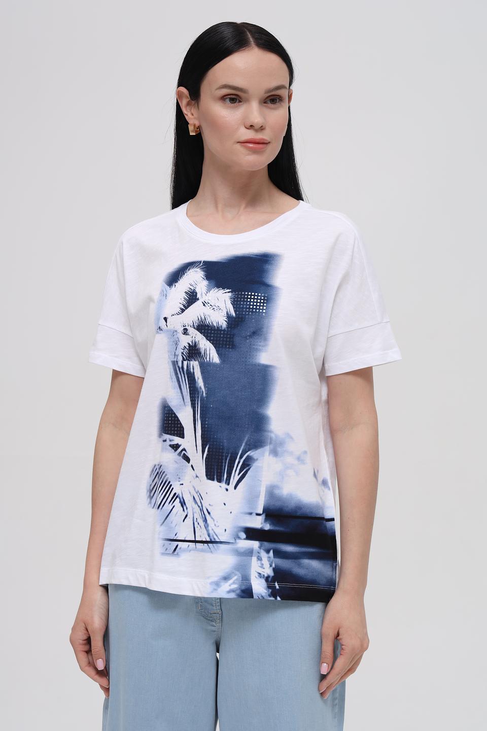 Футболка Lecomte с принтом пальм