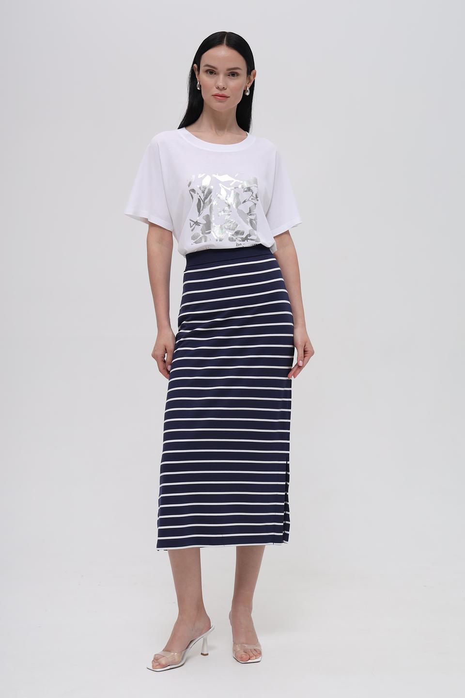 Юбка Lecomte в полоску