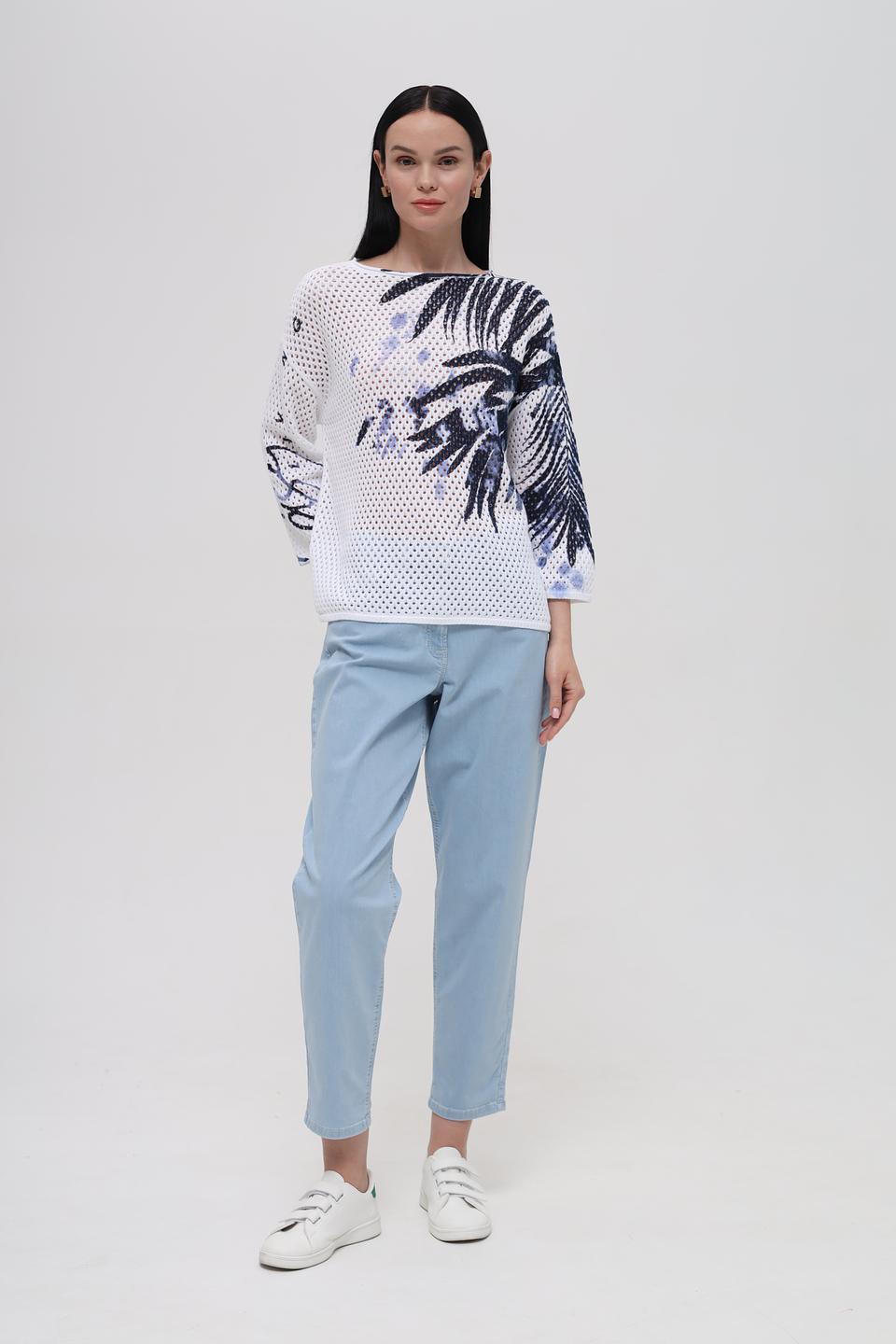 Пуловер Lecomte с принтом