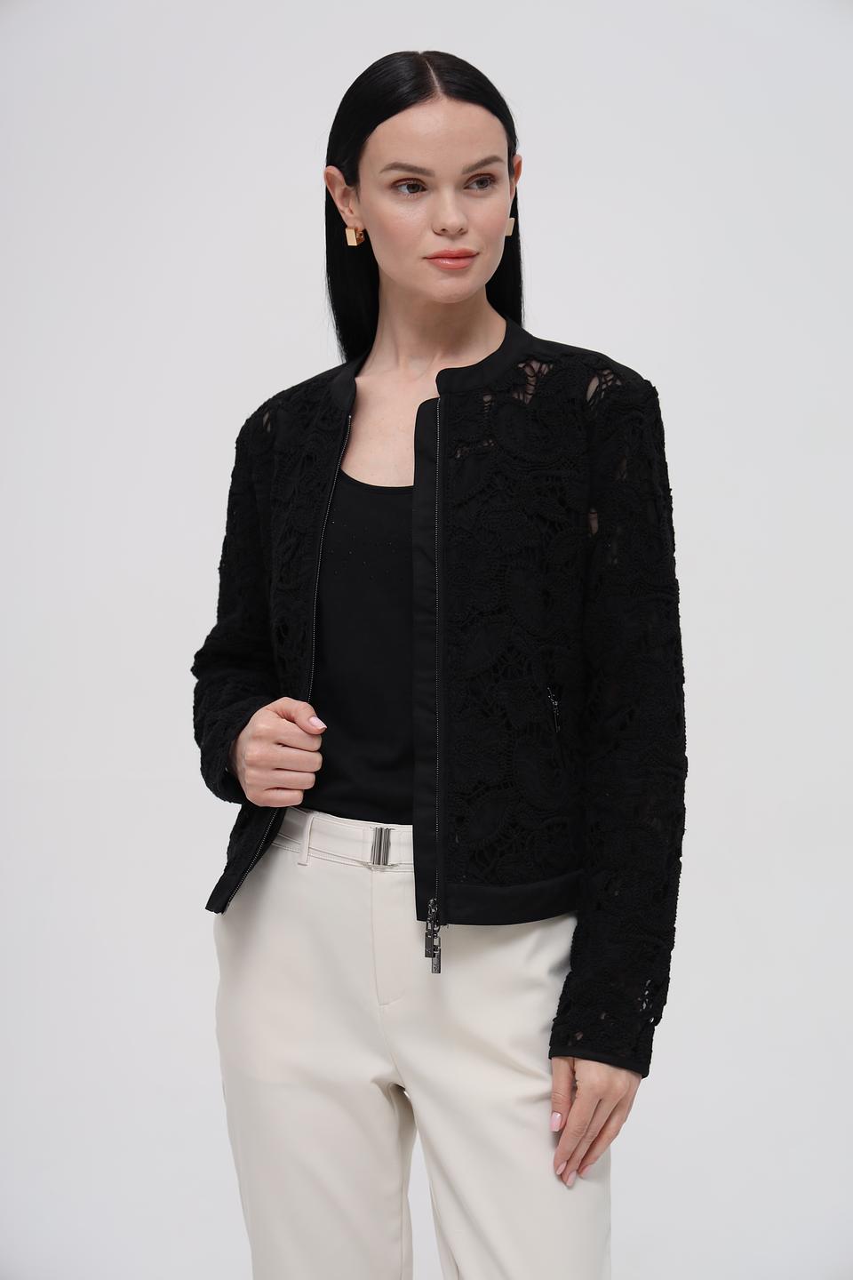 Жакет Monari чёрный с кружевом