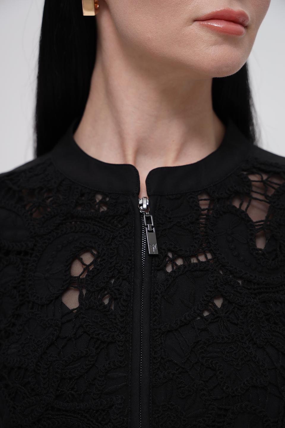 Жакет Monari чёрный с кружевом