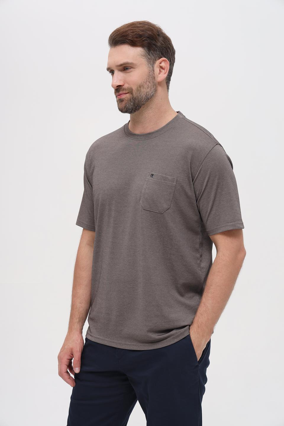 Футболка Casa Moda с карманом серая