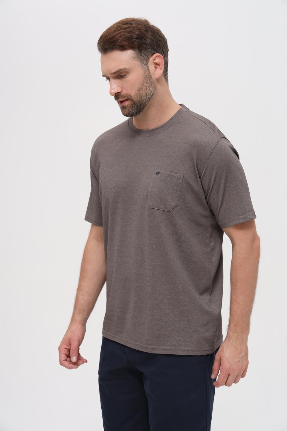 Футболка Casa Moda с карманом серая