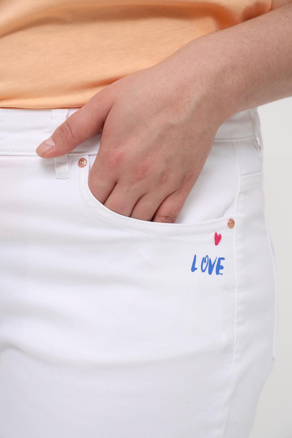 Джинсы кюлоты Oui белые