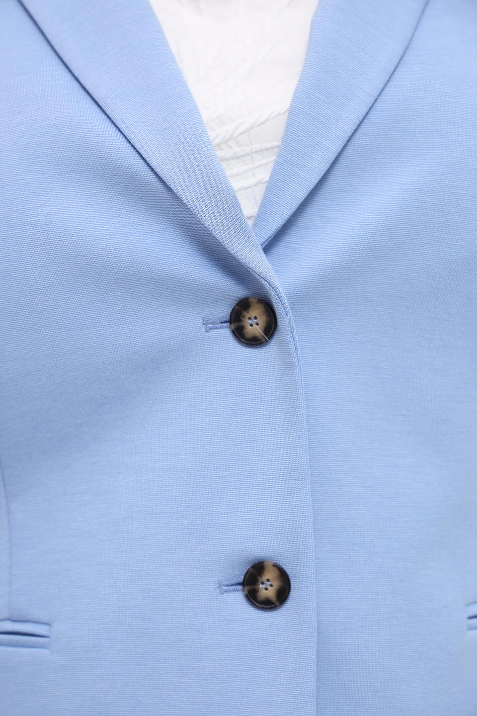 Жакет Oui приталенный голубой