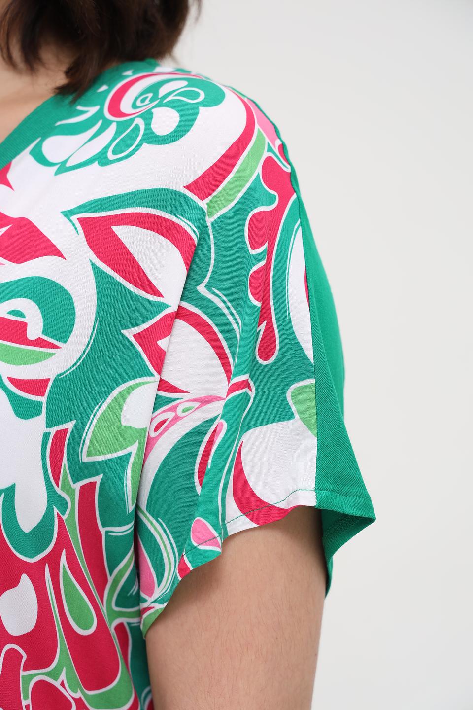 Блуза Via Appia с принтом и надписью